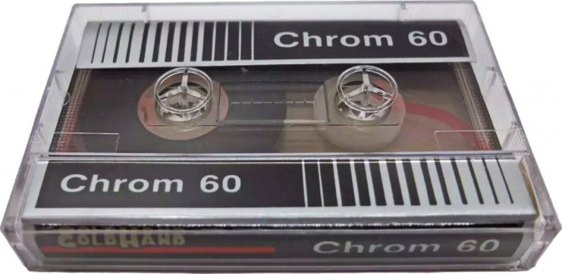 Compact Cassette GoldHand 60 Type II Chrome Hong Kong