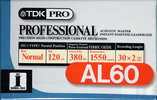 Compact Cassette TDK PRO AL 60 "AL60" Type I Normal 1997 North America