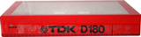 Compact Cassette TDK D 180 Type I Normal 1983 Australia, Europe