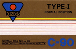 Compact Cassette Kings 90 Type I Normal Hong Kong