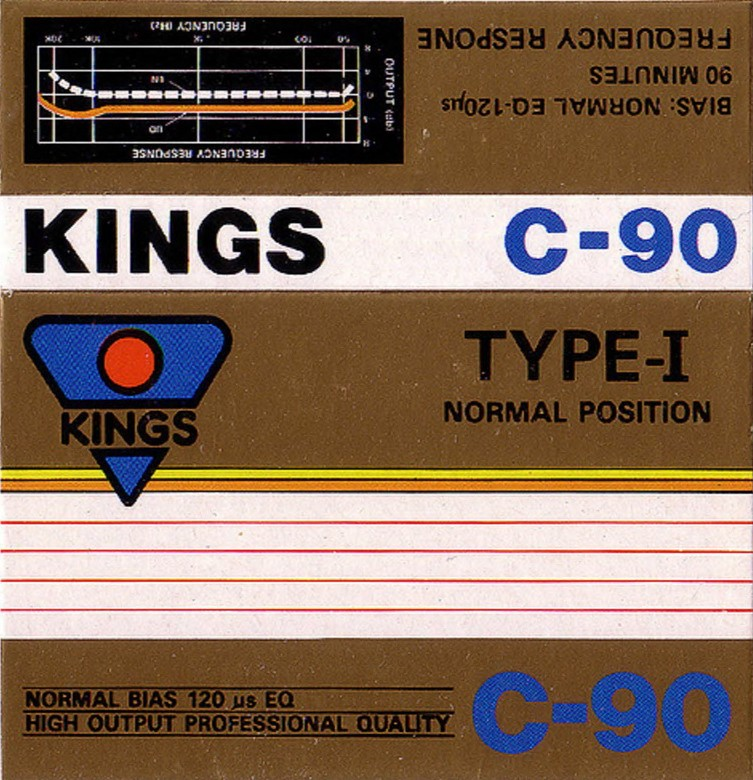 Compact Cassette Kings 90 Type I Normal Hong Kong