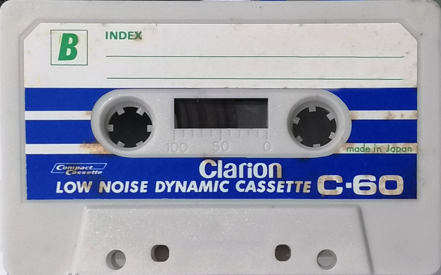 Compact Cassette Clarion 60 Type I Normal 1976 Japan