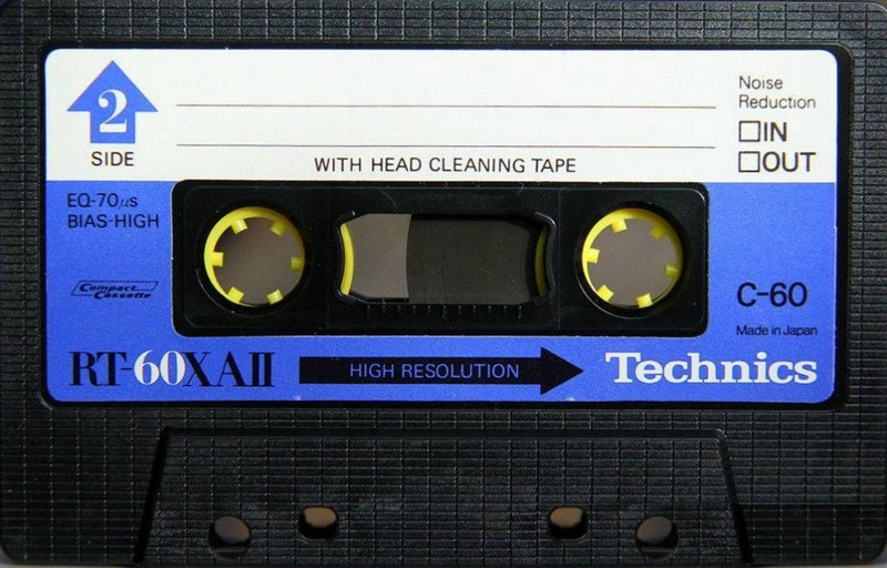 Compact Cassette Technics XA 60 "RT-60XAII" Type II Chrome 1979 Japan