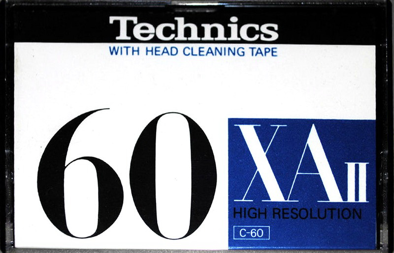 Compact Cassette Technics XA 60 "RT-60XAII" Type II Chrome 1979 Japan