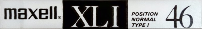 Compact Cassette Maxell XLI 46 Type I Normal 1989 Japan