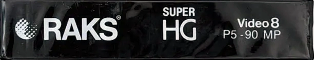 Video8, Hi8, Digital8 RAKS 90 "P5-90 MP" Type I Normal Europe