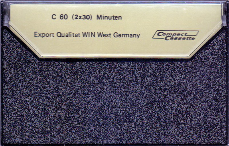 Compact Cassette Win 60 Type I Normal Germany
