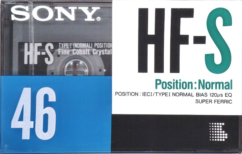 Compact Cassette Sony HF-S 46 Type I Normal 1990 Europe