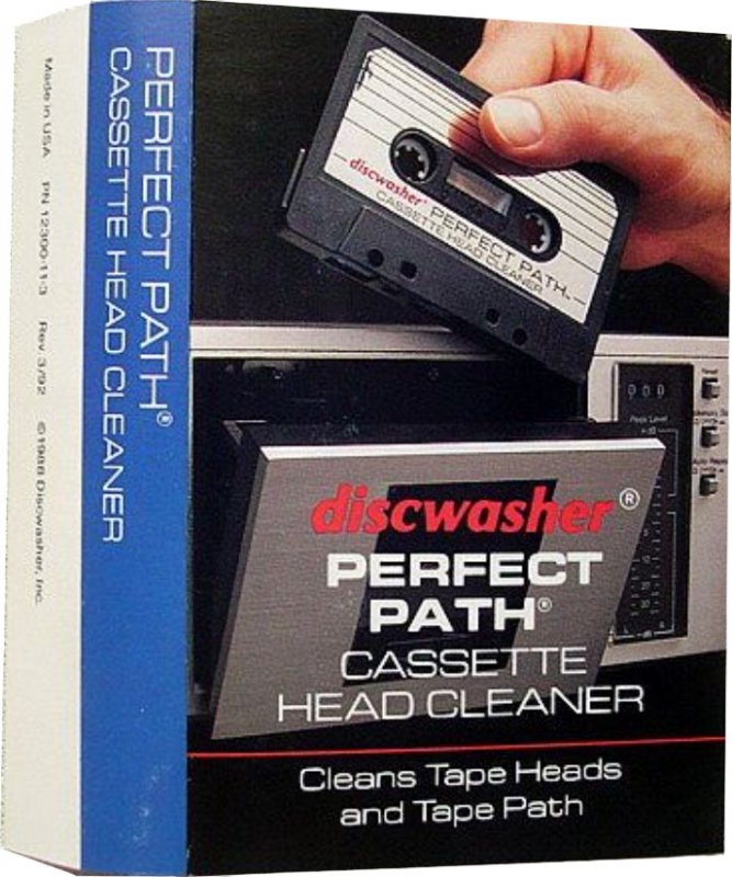 Compact Cassette Discwasher Perfect Path Cleaning Cassette 1991 USA