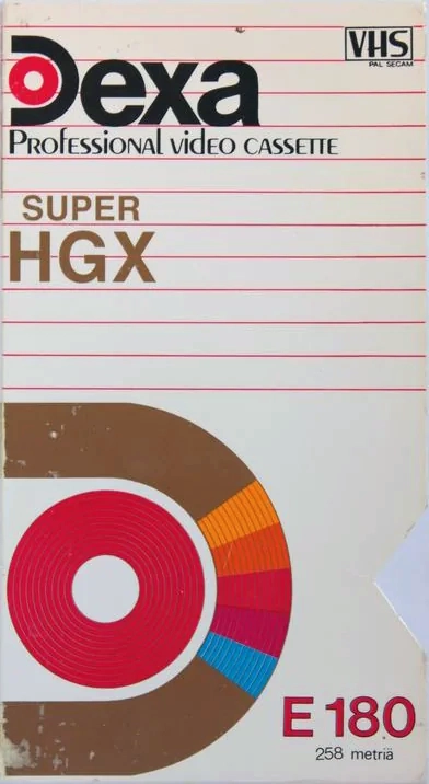VHS, Video Home System Dexa 180 "Super HGX" Type I Normal Finland