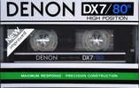 Compact Cassette Denon DX7 80 "DX7/80N" Type II Chrome 1982 Japan