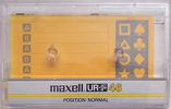 Compact Cassette Maxell UR-F 46 Type I Normal 1985 Japan