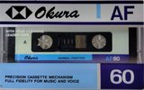 Compact Cassette Okura 60 "AF" Type I Normal 1986 North Korea