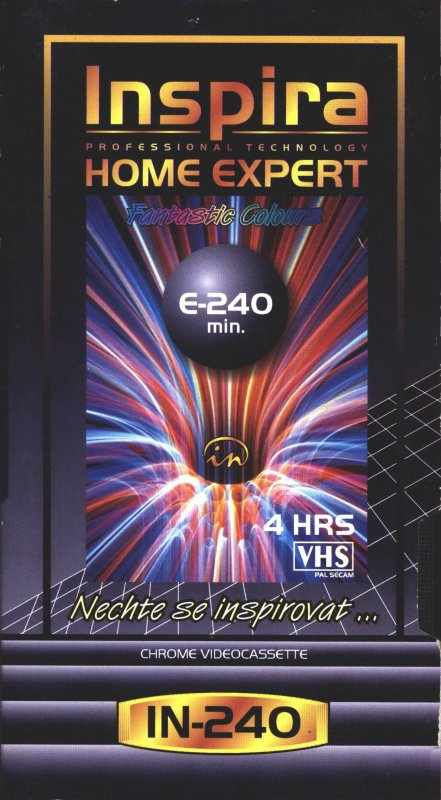VHS, Video Home System Inspira 240 "Home Expert" Type II Chrome Czech Republic