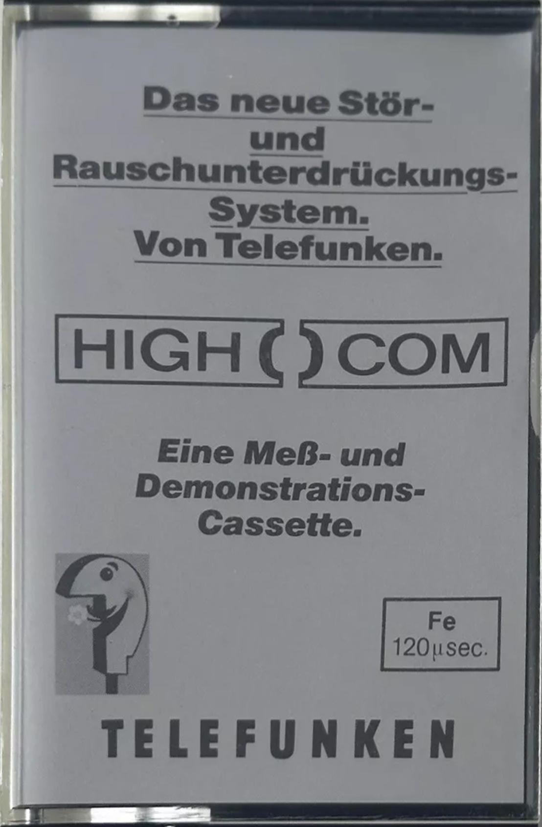 Compact Cassette Telefunken "HIGH COM 64.21 972" Demonstration Tape 1972 Germany