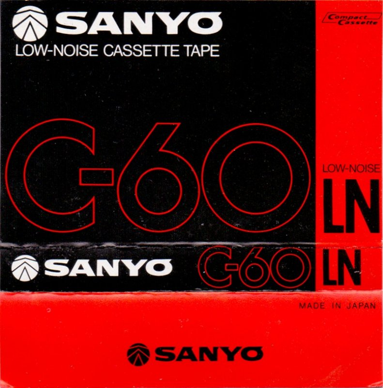 Compact Cassette Sanyo 60 Type I Normal 1978 Japan