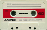 Compact Cassette Ampex 358 60 Type I Normal 1974 Mexico