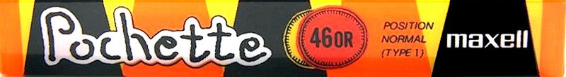 Compact Cassette Maxell Pochette 46 "PO-46OR" Type I Normal 1988 Japan