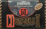 Compact Cassette Maxell CD Capsule II 50 "CDC-II 50" Type II Chrome 1990 Japan