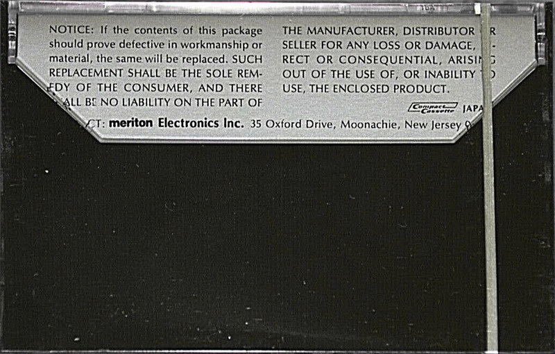 Compact Cassette Meriton 120 Type I Normal Japan