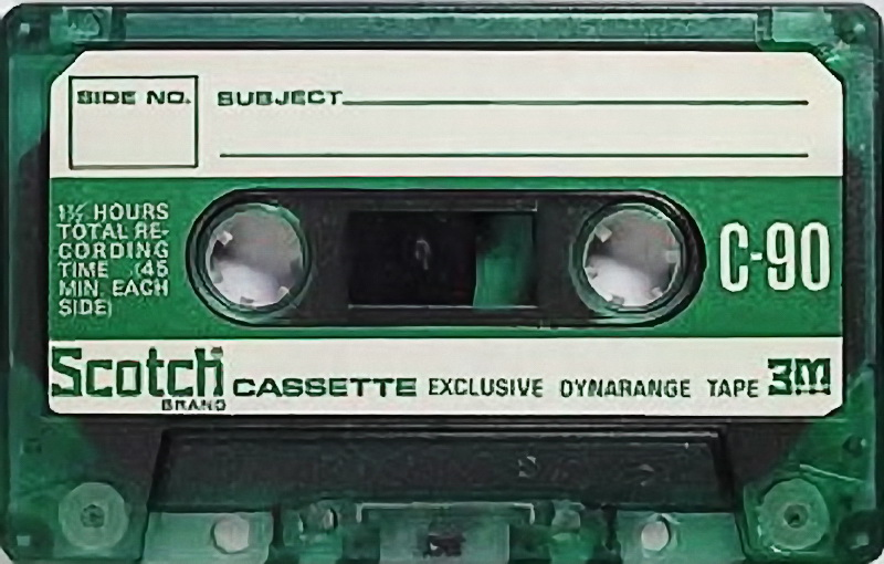Compact Cassette Scotch Dynarange 90 Type I Normal 1971 Japan