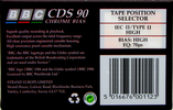 Compact Cassette BBC CDS 90 Type II Chrome 1988 UK
