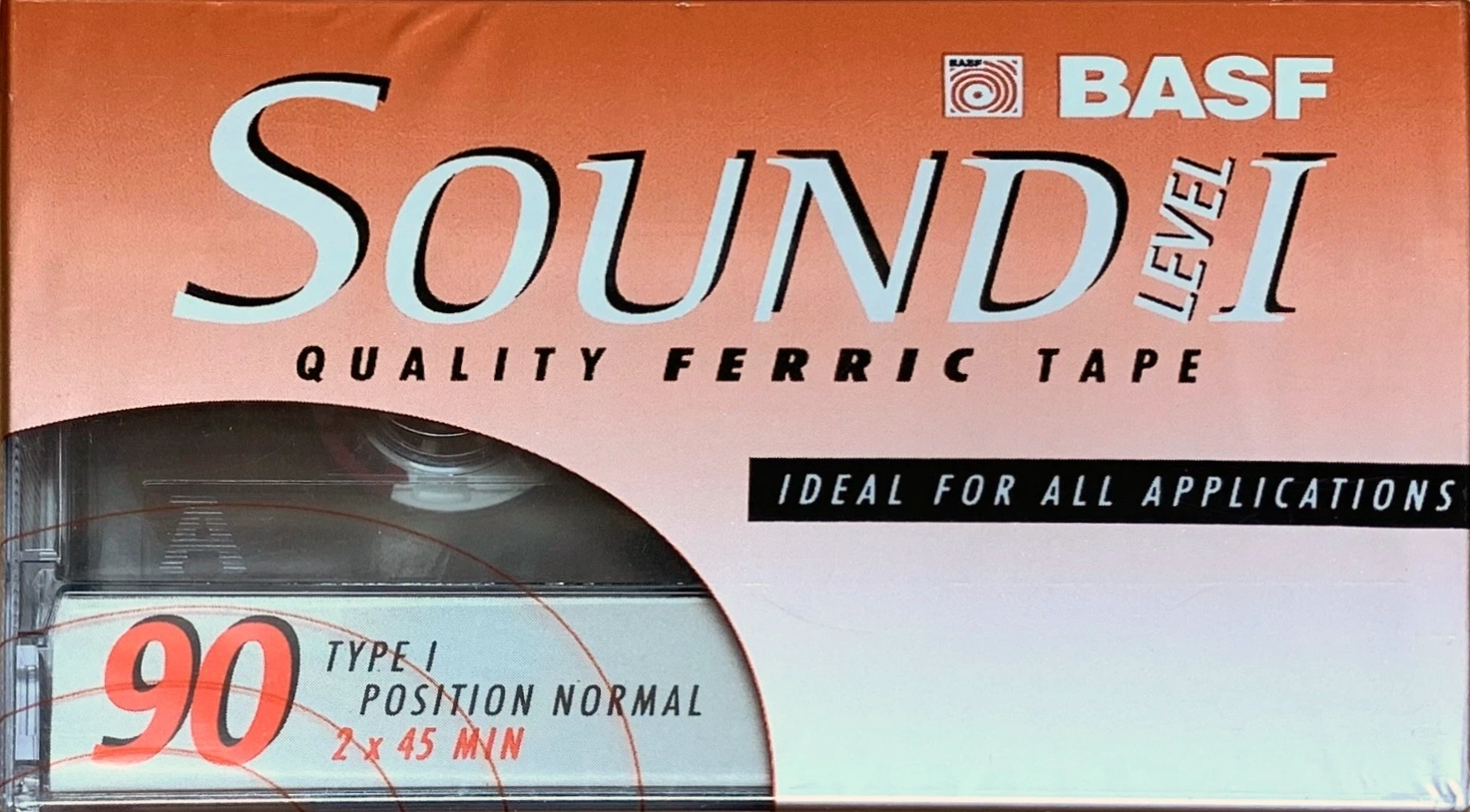 Compact Cassette BASF Sound 90 "Level I" Type I Normal 1997 USA