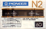 Compact Cassette Pioneer N2 60 Type I Normal 1981 Japan