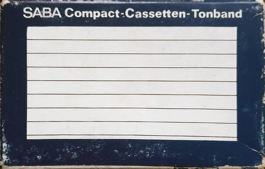 Compact Cassette Saba 30 Type I Normal 1970 Germany