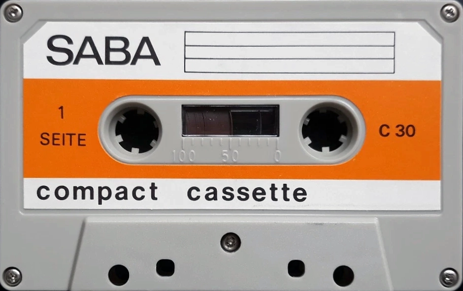 Compact Cassette Saba 30 Type I Normal 1970 Germany