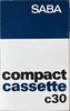 Compact Cassette Saba 30 Type I Normal 1970 Germany