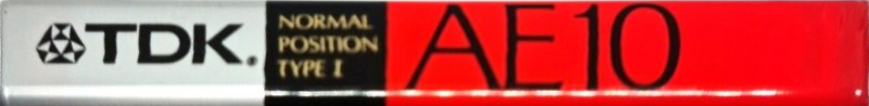 Compact Cassette TDK AE 10 "AE-10K" Type I Normal 1989 Japan