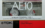 Compact Cassette TDK AE 10 "AE-10K" Type I Normal 1989 Japan