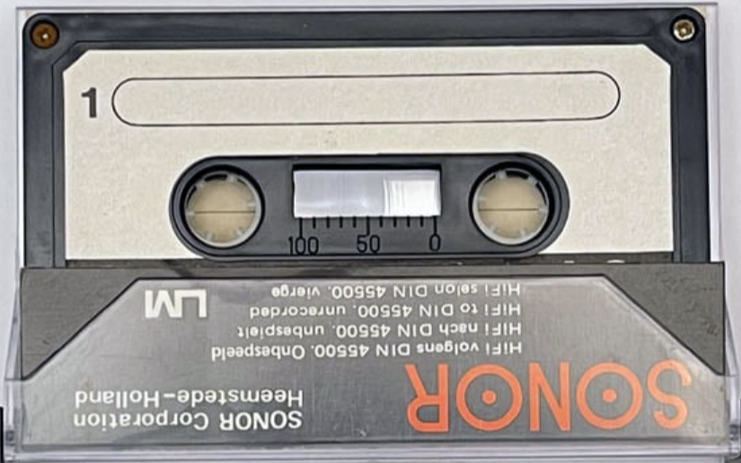 Compact Cassette Sonor 60 Type II Chrome Europe