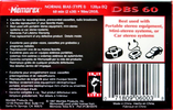 Compact Cassette Memorex dBS 60 Type I Normal 1997 North America