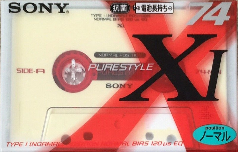 Compact Cassette Sony XI 74 "Purestyle C-74X1D" Type I Normal 1997 Japan