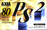 Compact Cassette AXIA PS-II / PS-2 80 "PS2F 80" Type II Chrome 1993 Japan