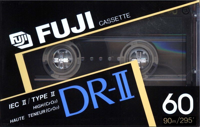 Compact Cassette Fuji DR-II 60 Type II Chrome 1989 North America