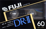 Compact Cassette Fuji DR-II 60 Type II Chrome 1989 North America