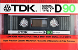 Compact Cassette TDK D 90 Type I Normal 1985 North America