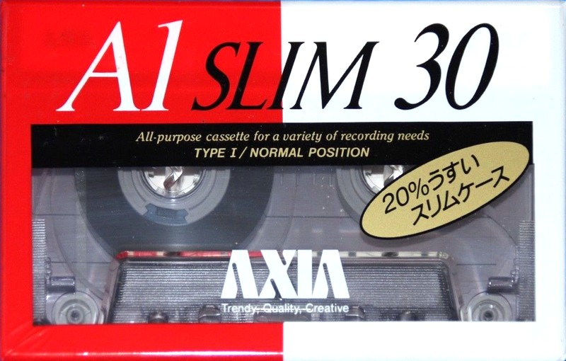 Compact Cassette AXIA A1 30 "A1S 30 Slim" Type I Normal 1991 Japan