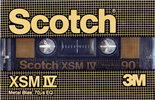 Compact Cassette Scotch XSM IV 90 Type IV Metal 1982 Worldwide