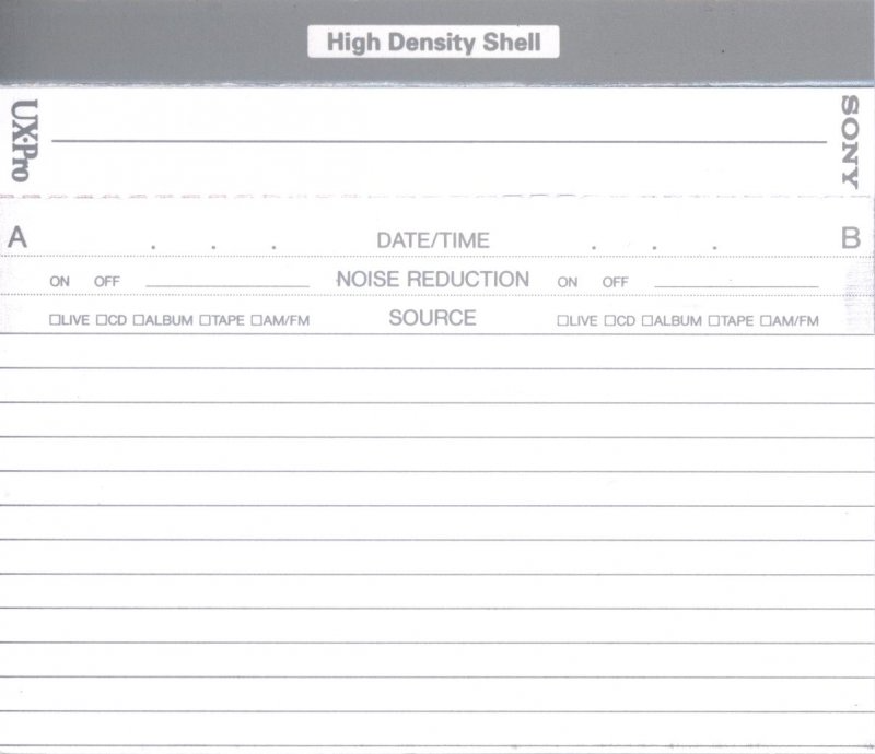 Compact Cassette Sony UX-Pro 90 Type II Chrome 1995 Europe