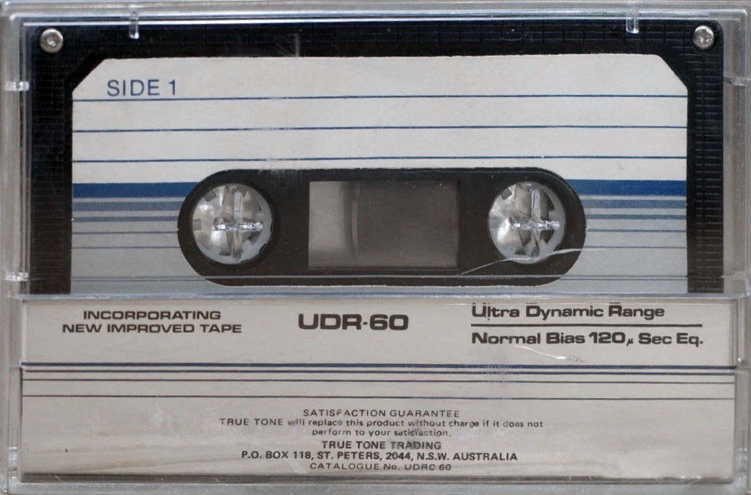 Compact Cassette True Tone UDR 60 Type I Normal Australia