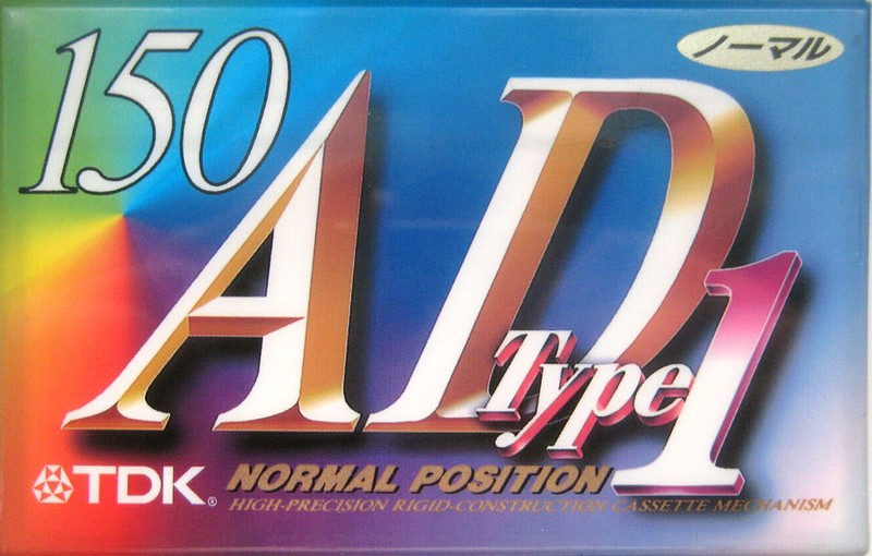 Compact Cassette TDK AD1 150 "AD1-150" Type I Normal 1995 Japan