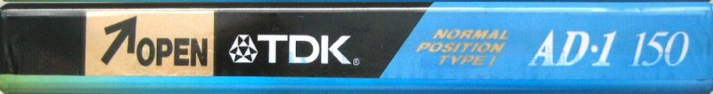 Compact Cassette TDK AD1 150 "AD1-150" Type I Normal 1995 Japan