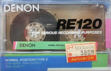 Compact Cassette Denon RE 120 Type I Normal 1987 Japan