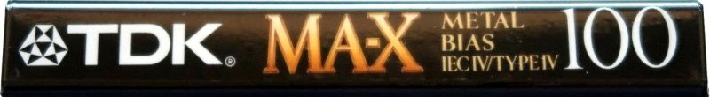 Compact Cassette TDK MA-X 100 Type IV Metal 1992 North America