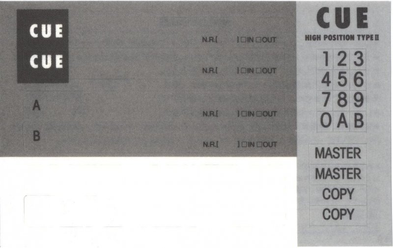 Compact Cassette TDK CUE 46 "CUE-46BK" Type II Chrome 1989 Japan