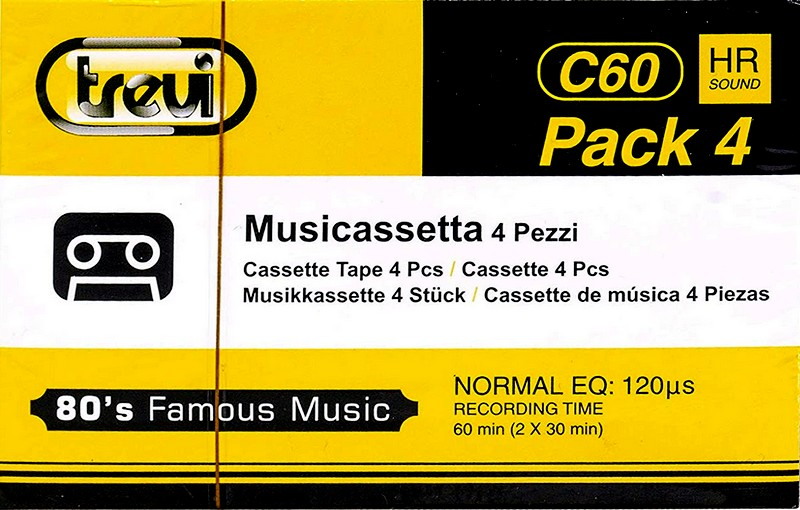 4 pack Trevi 60 "80`s Famous Music" Type I Normal Worldwide